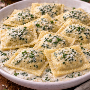 Tortellini ricotta espinaca